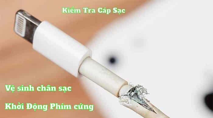 khắc phục ipad hết pin tắt nguồn sạc không lên