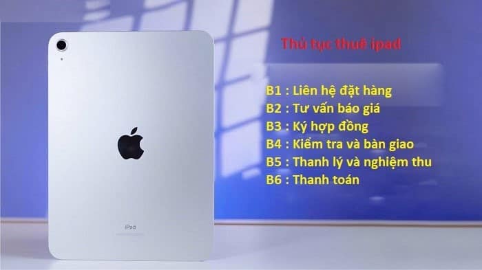 cho thuê iPad với thủ tục nhanh gọn